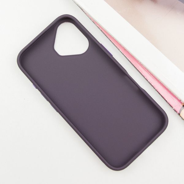 TPU чохол Bonbon Metal Style with MagSafe для Apple iPhone 16 (6.1") Фіолетовий / Dark Purple 322891 фото