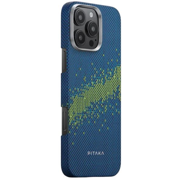 Чохол-накладка iPhone 16 Pro Pitaka Tactile Woven Case StarPeak Lumintex - Milky Way Galaxy (KI1603PMYG) 377923 фото