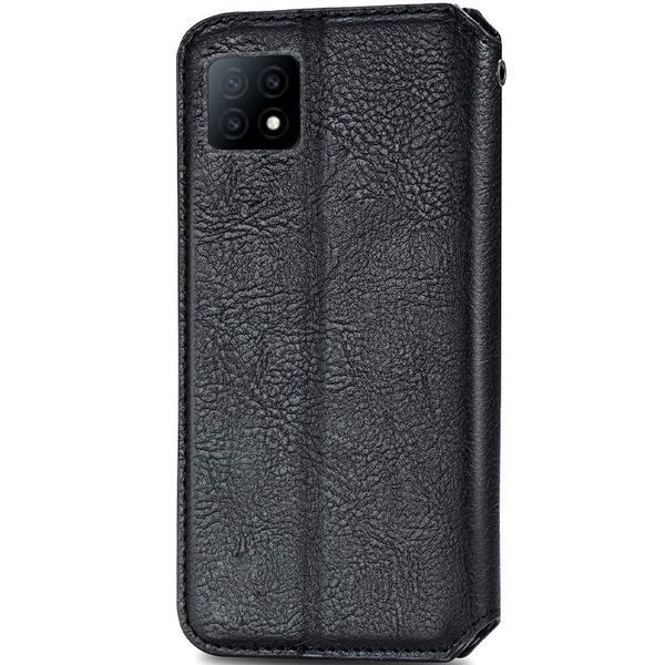 Кожаный чехол книжка GETMAN Cubic (PU) для Oppo A53 5G / A73 5G Черный 203998 фото