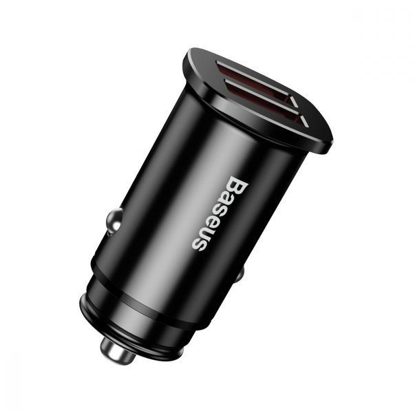 АЗП 2USB Baseus Square Metal QC 30W (CCALL-DS01) Black 214763 фото