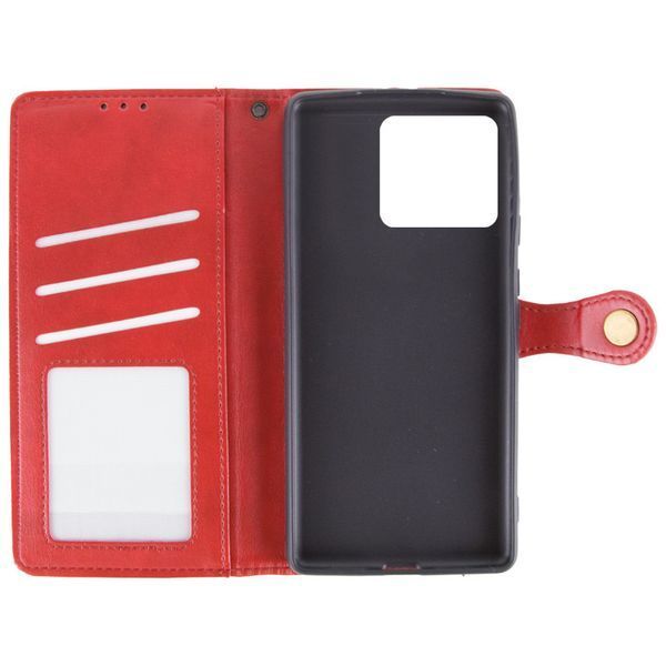 Шкіряний чохол-книжка GETMAN Gallant (PU) для ZTE Blade A75 4G Червоний 358682 фото