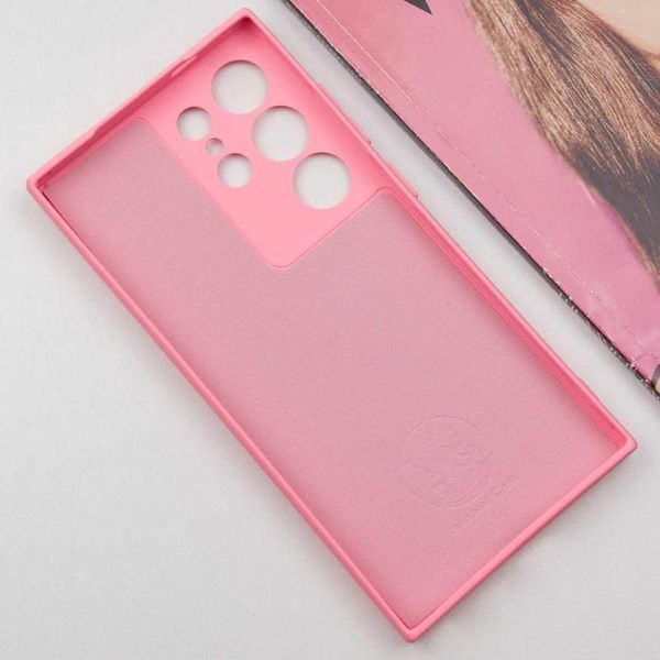Чохол TPU GETMAN Liquid Silk Full Camera для Samsung Galaxy S24 Ultra Рожевий / Pink 397593 фото