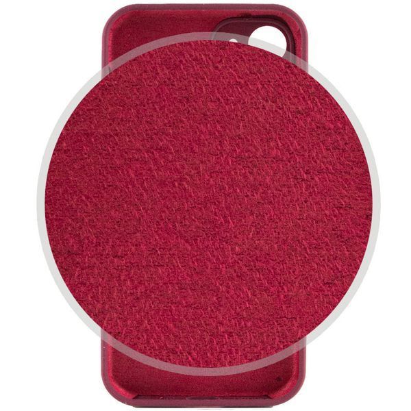 Чохол Silicone Case Full Camera Protective (AA) NO LOGO для Apple iPhone 12 (6.1") Бордовий / Plum 288627 фото
