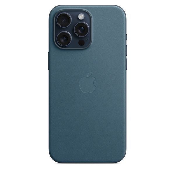Чохол-накладка Apple iPhone 15 Pro Max FineWoven Case with MagSafe - Pacific Blue (MT4Y3) 277226 фото