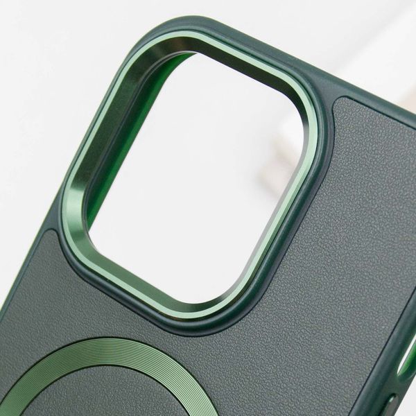 Шкіряний чохол SnapCase with MagSafe для Apple iPhone 16 Pro Max (6.9") Green 329031 фото