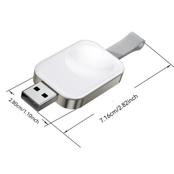 Безпровідний Зарядний пристрій ESSAGER Yibay Smart Watch Wirless Charger With USB A Port (EWXA-YB02-Z) White 355938 фото