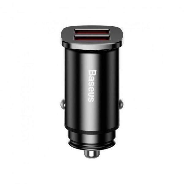 АЗП 2USB Baseus Square Metal QC 30W (CCALL-DS01) Black 214763 фото