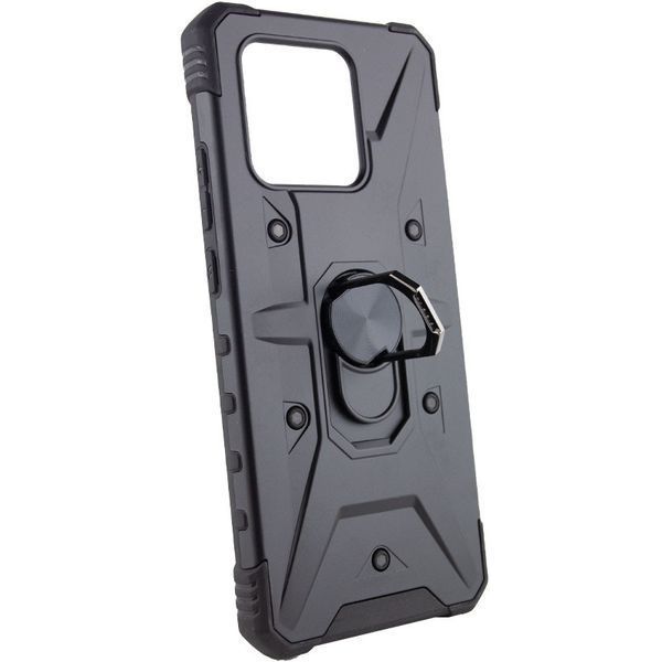 Ударостійкий чохол Pathfinder Ring для Xiaomi Redmi 10C / Poco C40 Чорний / Black 259264 фото