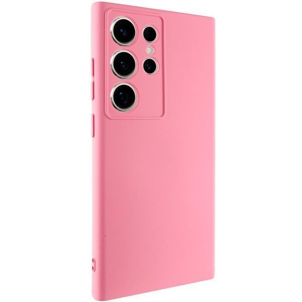 Чохол TPU GETMAN Liquid Silk Full Camera для Samsung Galaxy S24 Ultra Рожевий / Pink 397593 фото