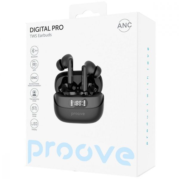 Навушники Proove Digital Pro TWS with ANC (APP) (TWAP54002202) white 359180 фото