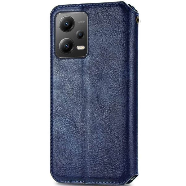 Шкіряний чохол книжка GETMAN Cubic (PU) для Xiaomi Poco X5 5G / Redmi Note 12 5G Синій 269037 фото