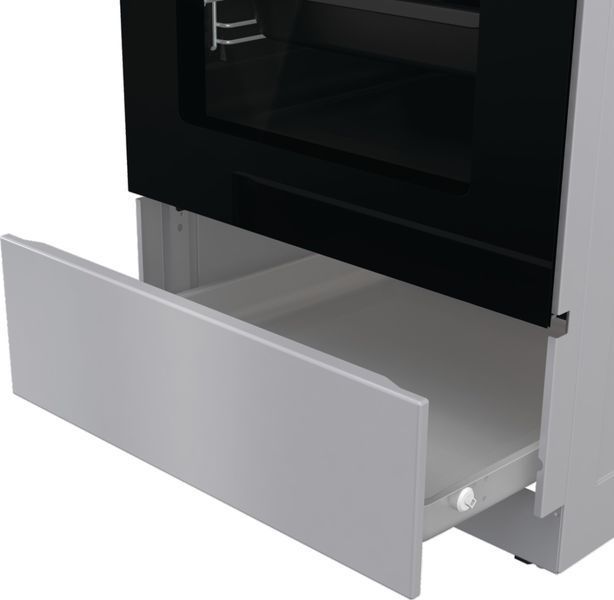Плита Gorenje електрична склокерамічна, 70л, 50x60см, дисплей, програматор, сірий (GEC5C41SG) 374404 фото