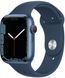 Смарт-годинник Apple Watch Series 7 GPS + LTE 45mm Blue Aluminum Case With Abyss Blue Sport Band MKJA3/MKJT3 239355 фото 1