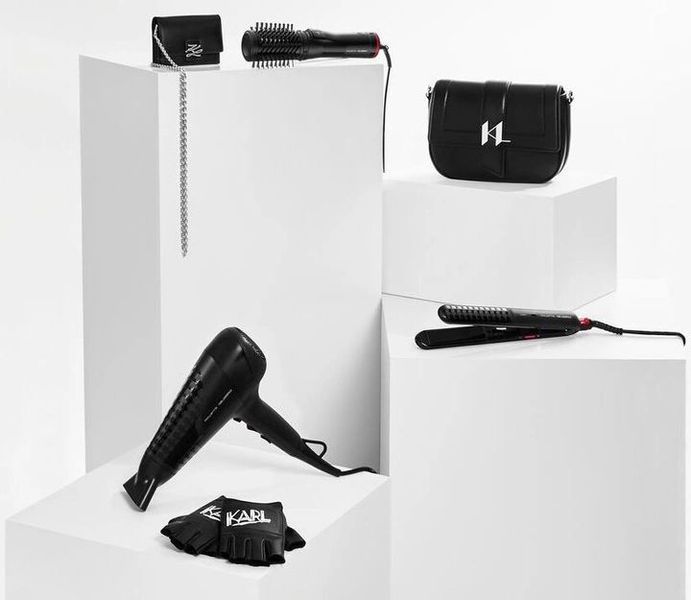 Фен Rowenta Studio Dry x Karl Lagerfeld, 2100Вт, 3 режими, хол. обдув, чорний (CV581LF0) 371812 фото
