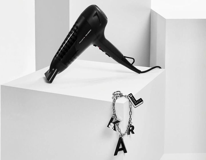 Фен Rowenta Studio Dry x Karl Lagerfeld, 2100Вт, 3 режими, хол. обдув, чорний (CV581LF0) 371812 фото