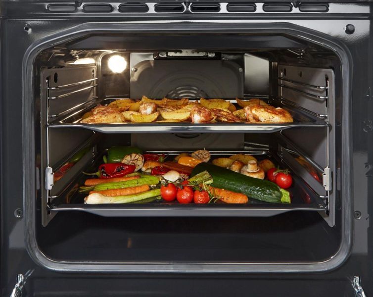 Плита Gorenje електрична склокерамічна, 70л, 50x60см, дисплей, програматор, сірий (GEC5C41SG) 374404 фото