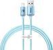 Кабель Baseus Crystal Shine Series Fast Charging Data USB кабель USB To IP 2.4A 2m (CAJY001203) Sky Blue 260564 фото 1