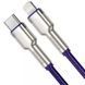 Кабель Baseus Cafule Metal Type-C To Lightning PD 20W (1m) (CATLJK-A05) Purple 271347 фото 3