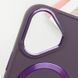 TPU чохол Bonbon Metal Style with MagSafe для Apple iPhone 16 (6.1") Фіолетовий / Dark Purple 322891 фото 10