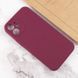 Чохол Silicone Case Full Camera Protective (AA) NO LOGO для Apple iPhone 12 (6.1") Бордовий / Plum 288627 фото 4