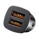 АЗП 2USB Baseus Square Metal QC 30W (CCALL-DS01) Black 214763 фото 9