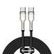 Кабель Baseus Cafule Metal Type-C To Type-C 100W 2М (CATJK-D01) Black 252343 фото 5