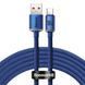 Кабель Baseus Crystal Shine Series Fast Charging Data USB кабель USB To Type-C 100 W 2M (CAJY000503) Blue 253538 фото 6
