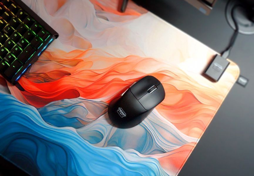 Миша Cherry Xtrfy M64 PRO, 8K, WL/USB-A, RGB, чорний (CX-M64W-PRO-BLACK) 373651 фото