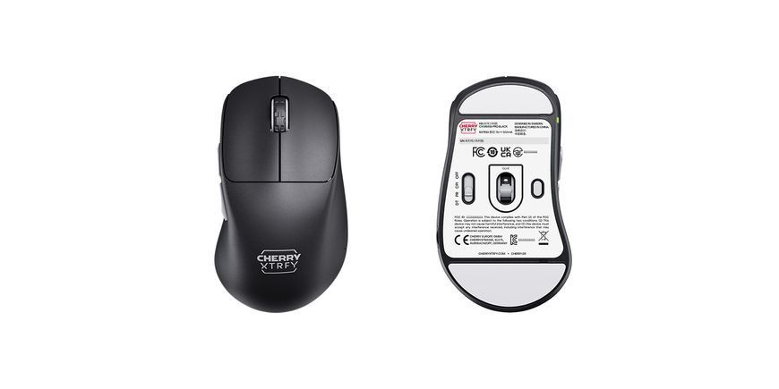 Миша Cherry Xtrfy M64 PRO, 8K, WL/USB-A, RGB, чорний (CX-M64W-PRO-BLACK) 373651 фото