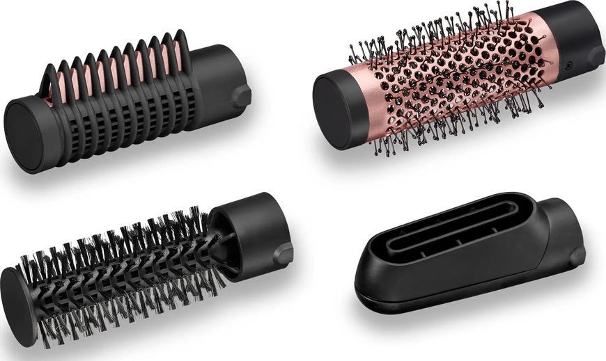 Фен-щітка Babyliss, 1000Вт, 2 режими, іоніз-я, хол. обдув, кераміка, чорний (AS126E) 366637 фото