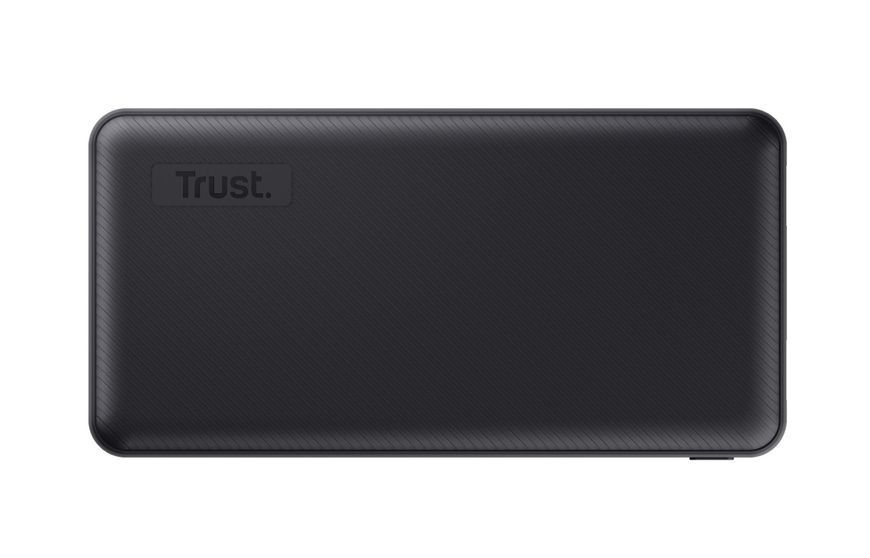 Акумулятор портативний літій-іонний power bank Trust Primo ECO, 20000мА&middot;год, 2хUSB-A/USB-C, 15W, чорний 363964 фото