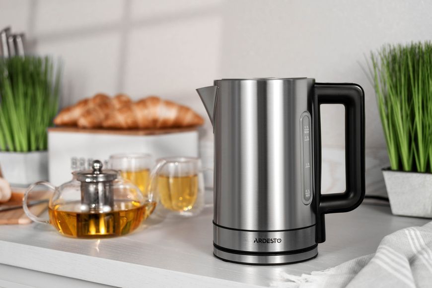 Електрочайник Ardesto Steel Collection 1.7л, Strix, метал, сріблястий (EKL-FD700SS) 368744 фото