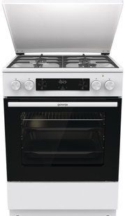 Плита Gorenje комбінована, 71л, 60x60см, дисплей, IconLed, чавун, білий (GK6C5WF) 374406 фото
