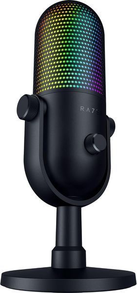 Мікрофон геймінговий Razer Seiren V3 Chroma, Uni, RGB, USB-A, 2м, чорний (RZ19-05060100-R3M1) 376113 фото
