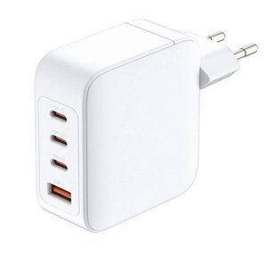 Зарядний пристрій мережевий D-Link DCF-141 140Вт GaN 3хUSB-С, 1xUSB-A, білий 395558 фото
