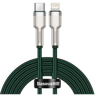 Кабель Baseus Cafule Metal Type-C To Lightning PD 20W (1m) (CATLJK-A06) Green 271348 фото