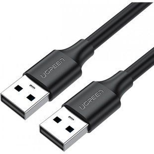 Кабель UGREEN US102 USB 2.0 A Male To A Male Cable 2m Black (10311) 278814 фото