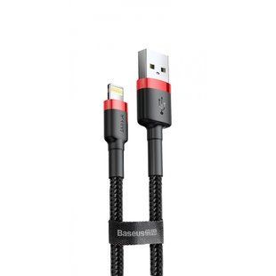 Кабель Baseus Cafule Lightning 2.4A (0.5m) (CALKLF-A19) red/black 331829 фото
