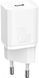 Зарядний Пристрій Baseus Super Silicone PD Charger 20W (1Type-C) (CCSUP-B02) White 190751 фото 1
