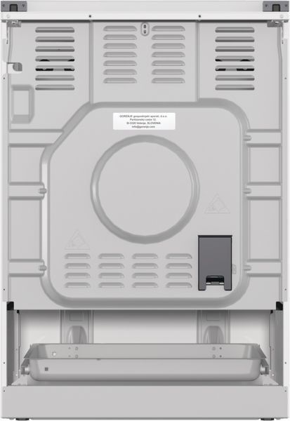 Плита Gorenje комбінована, 71л, 60x60см, дисплей, IconLed, чавун, білий (GK6C5WF) 374406 фото