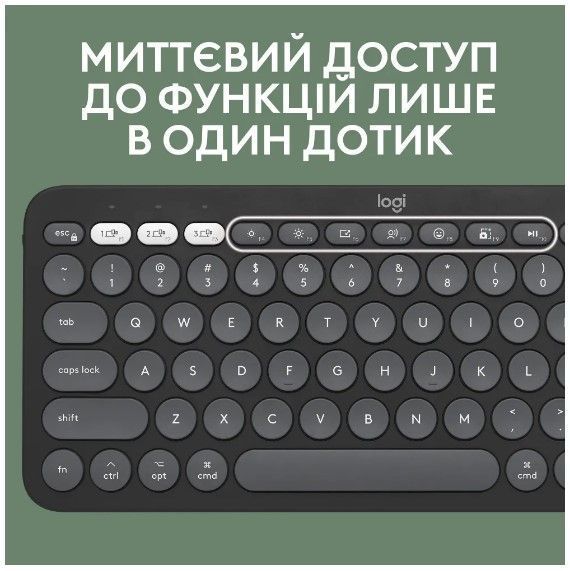 IT/наб LOGITECH Pebble 2 Combo for Mac - TONAL GRAPHITE - US INT'L - BT - MAC 306999 фото