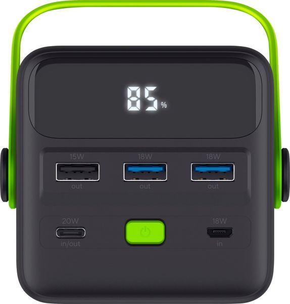 Акумулятор портативний літій-іонний power bank Trust Redoh XXL, 50000мА&middot;год, 3хUSB-A/USB-C, 20W, чорний 363972 фото