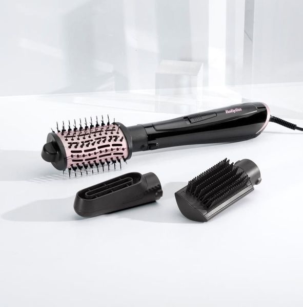 Фен-щітка Babyliss Style Smooth, 1000Вт, 2 режими, іоніз-я, хол. обдув, кераміка, чорний 398138 фото