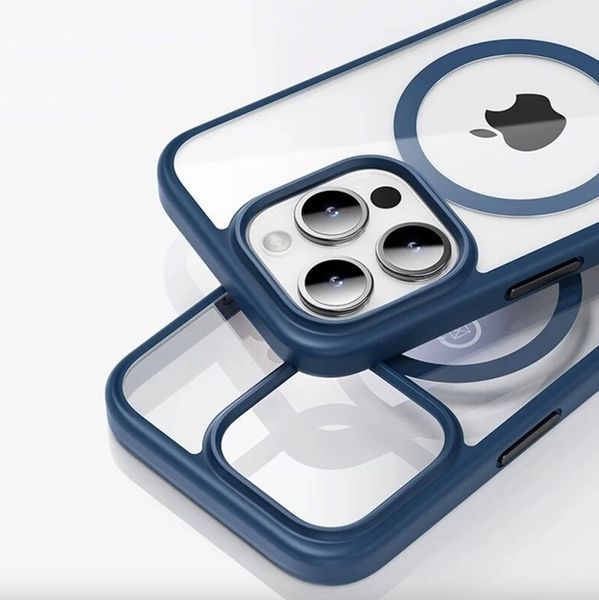 Чохол-накладка iPhone 16 Pro Rock Guard Series Protection Case with MagSafe (2879) Titanium Blue 322336 фото