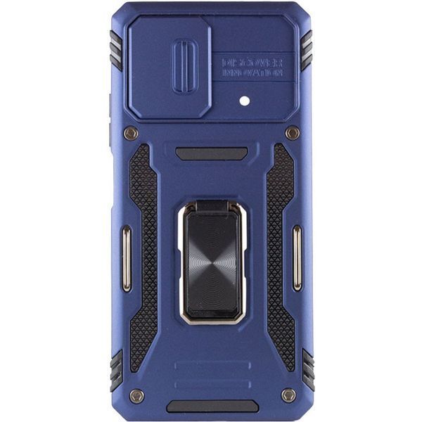 Ударостійкий чохол Camshield Army Ring для Xiaomi Poco X5 5G / Note 12 5G Синій / Navy 271464 фото