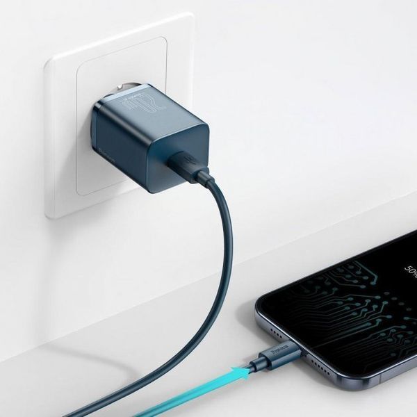 Зарядний Пристрій Baseus Super Si PD Charger 20W (1Type-C) (CCSUP-B03) Blue 214768 фото