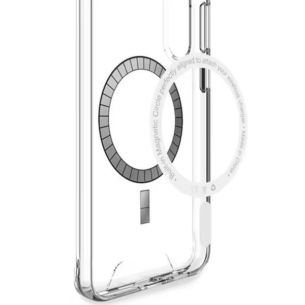 Чохол TPU Space Case with MagSafe для Samsung Galaxy S24 FE Прозорий 329242 фото