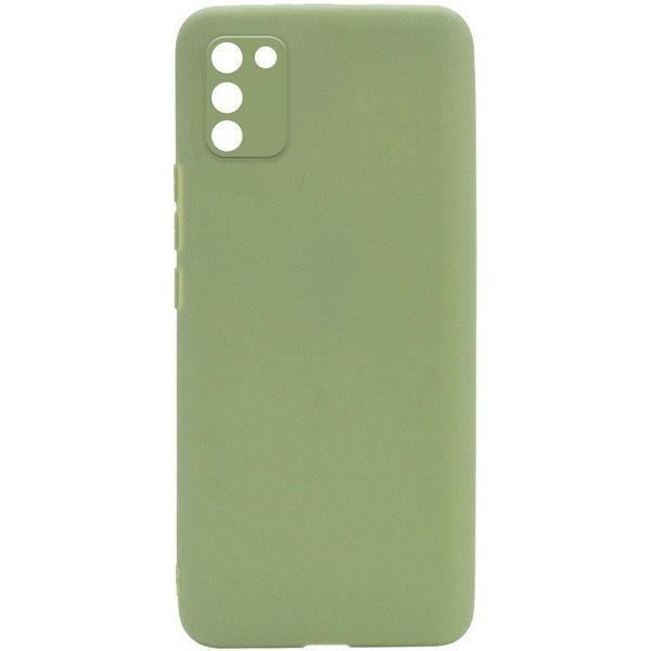 Силиконовый чехол Candy Full Camera для Samsung Galaxy A03s Фисташковый 218395 фото