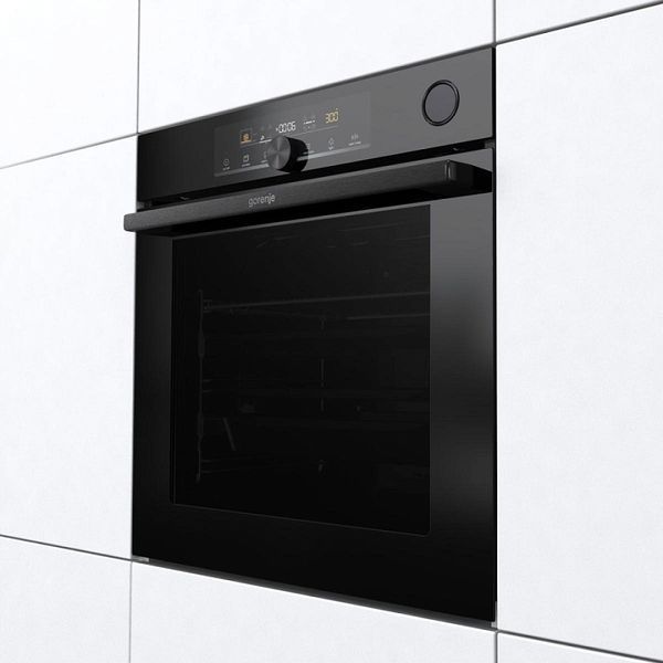 Духова шафа Gorenje електрична, 77л, A+, пара, дисплей, чорний (BSA6747A04BG) 370165 фото