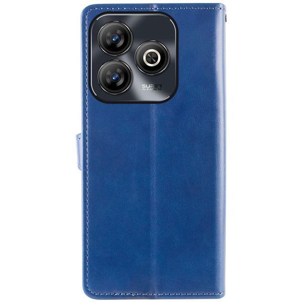 Шкіряний чохол-книжка GETMAN Gallant (PU) для ZTE Blade A75 4G Синій 358683 фото